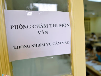 Bên trong phòng chấm thi THPT quốc gia 2016
