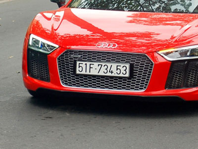 Audi R8 V10 Plus của Phan Thành ra biển trắng sau chỉ 5 ngày