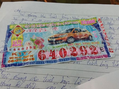 Mất tờ tờ vé số trúng giải ba khi nhờ bạn dò giúp