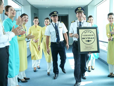VNA nằm trong top 3 hãng hàng không tiến bộ nhất thế giới