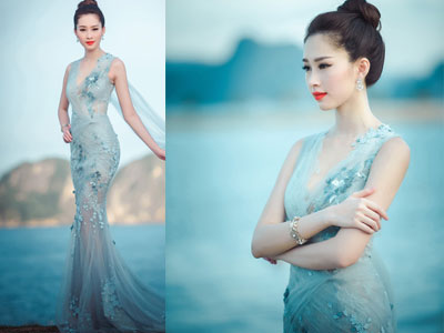 Hoa hậu Thu Thảo đẹp đến nao lòng
