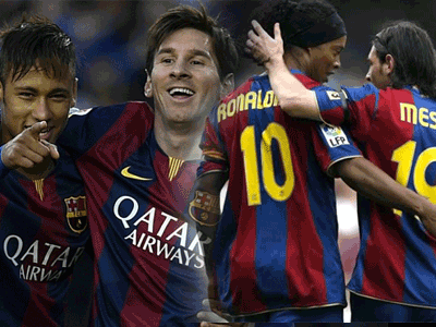 Ronaldinho: "Messi giúp đỡ Neymar giống như tôi từng làm với cậu ấy"