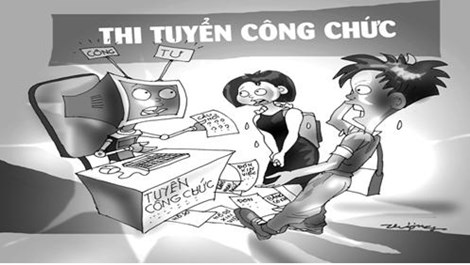 Trưởng và phó phòng sửa điểm thi tuyển viên chức rớt thành đậu