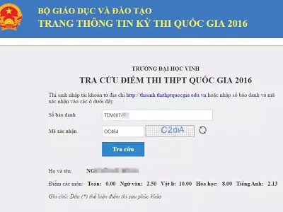 Tìm nguyên nhân thí sinh được 10 điểm Lý, 0 điểm Toán