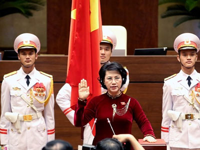 Tân nữ Chủ tịch Quốc hội gặp mặt báo chí