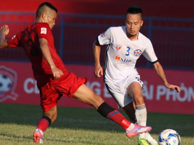 Vòng 17 V-League: Hải Phòng đá xấu, thua bẽ mặt SHB Đà Nẵng