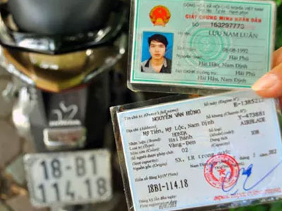 Phạt tới 400.000đ nếu không sang tên đối với môtô, xe máy
