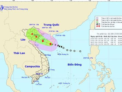 Đêm nay bão “đổ bộ” vào Quảng Ninh - Nam Định