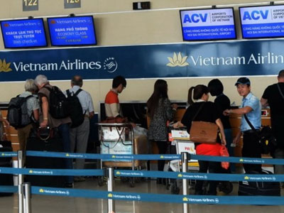 Hành khách Vietnam Airlines đã lưu thông bình thường