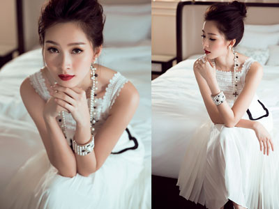 Đặng Thu Thảo kiêu sa cùng sắc trắng