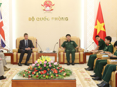 Việt Nam và Anh mong muốn đẩy mạnh quan hệ hợp tác về quốc phòng