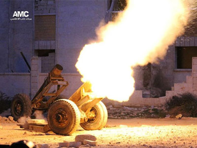 Run lẩy bẩy trước siêu pháo địa ngục của phiến quân Syria