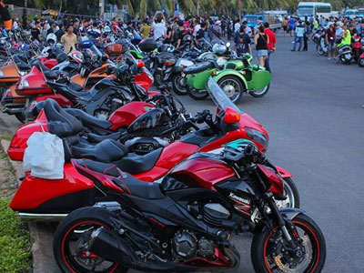 Hàng trăm xe phân khối lớn hội tụ tại Đà Nẵng