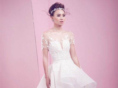 Ninh Dương Lan Ngọc làm cô dâu gợi cảm