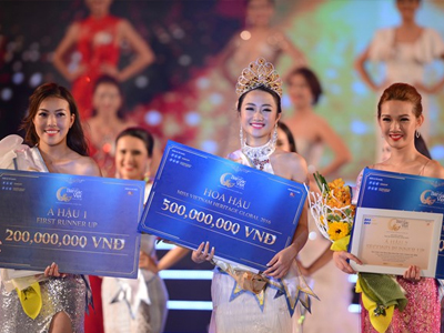 Trần Thị Thu Ngân đoạt vương miện Hoa hậu bản sắc Việt toàn cầu lần đầu tiên