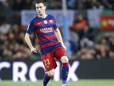 Vermaelen đá chính bảy trận, giành sáu danh hiệu với Barca