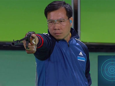 Hoàng Xuân Vinh giành HC bạc 50m súng ngắn Olympic 2016