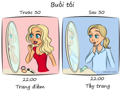 Sự khác biệt giữa các cô gái trước và sau 30 tuổi
