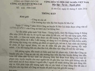 Thông tin "bắt cóc lấy nội tạng" là do... lỗi đánh máy