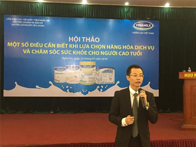 Điều cần thiết khi lựa chọn hàng hóa dịch vụ và tư vấn dinh dưỡng, chăm sóc sức khỏe cho người cao tuổi cùng Vinamilk
