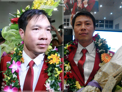 Nụ cười Hoàng Xuân Vinh và mắt đỏ Trần Quốc Cường