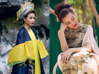Hoàng Thùy Linh ngủ gật khi quay MV trong rừng