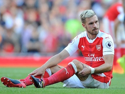 Thất thủ trước Liverpool, Arsenal còn mất Ramsey 1 tháng