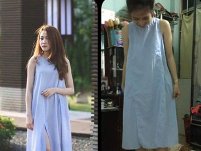 Lại thêm cô nàng mua váy online, nhận về hàng như "váy của sản phụ đi đẻ"