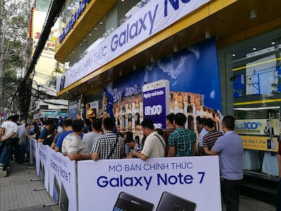 Hôm nay, Samsung Galaxy Note 7 chính thức mở bán tại Việt Nam