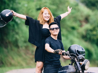 Bộ ảnh cưới mang tính cách phóng khoáng của cặp đôi phượt thủ