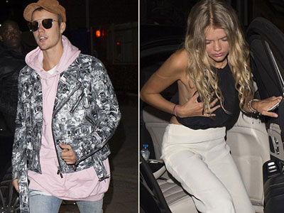 Justin Bieber đi chơi với người mẫu sexy trong khi vắng bạn gái