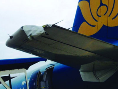 Phát hiện máy bay Vietnam Airlines hư cánh đuôi sau khi hạ cánh