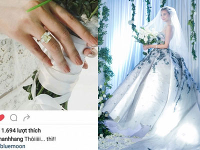 Siêu mẫu Thanh Hằng úp mở việc chuẩn bị lên xe hoa bằng cách này
