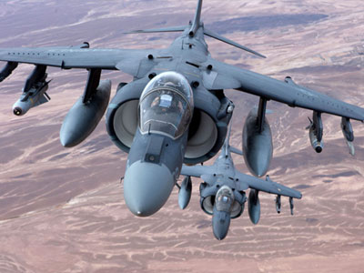 Ảnh đẹp về máy bay cường kích AV-8B Harrier II lơ lửng trên không