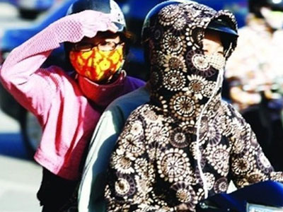 Miền Bắc tăng nhiệt, nắng rát mặt