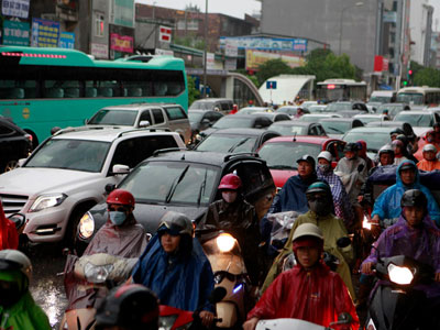 Hà Nội mưa trắng trời