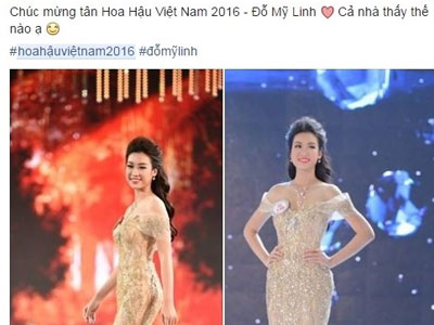 Đỗ Mỹ Linh khoá Facebook sau khi đăng quang Hoa Hậu VN 2016