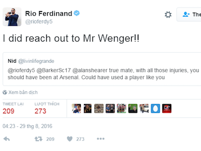 Fan MU nổi giận vì phát ngôn của Rio Ferdinand