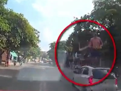 Tự xưng nhà báo, "ngáo đá" loạn phá trên quốc lộ