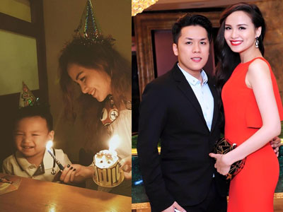 Diễm Hương lên tiếng về thông tin chồng vắng mặt trong tiệc sinh nhật