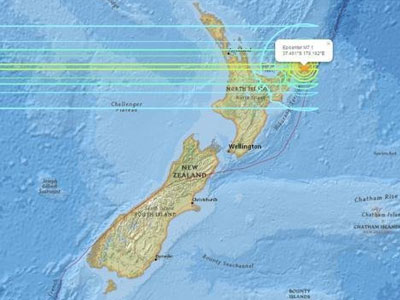 Xuất hiện sóng thần sau động đất 7,1 độ Richter ở New Zealand