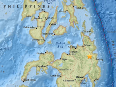 Động đất 6,1 độ richter ở Philippines