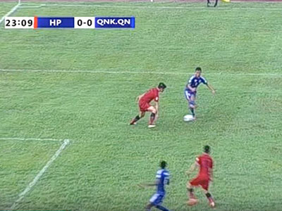 QNK Quảng Nam khóc nghẹn vì trọng tài