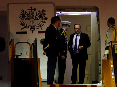 Tổng thống Pháp Hollande đến Hà Nội