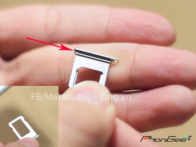 Khay SIM iPhone 7 ở Việt Nam hé lộ khả năng chống nước