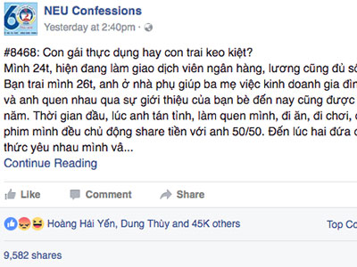 Cô gái lên mạng tố bạn trai "đong lọ nước nắm đếm củ dưa hành"