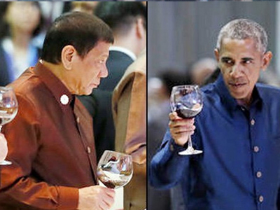 Hai ông Obama - Duterte gặp mặt chớp nhoáng