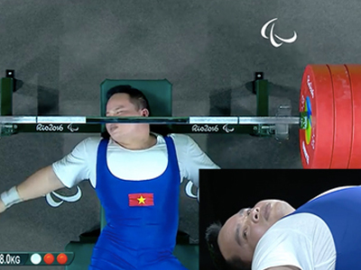 Đô cử Việt Nam bất ngờ hụt HC bạc Paralympic