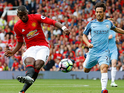 Pogba bị chế giễu vì "MẤT TÍCH" ở derby Manchester