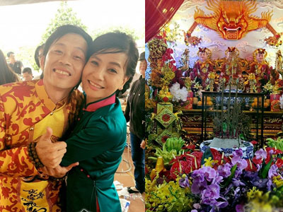 Cát Phượng phủ nhận tin đồn Hoài Linh xây nhà thờ tổ để đánh bóng tên tuổi